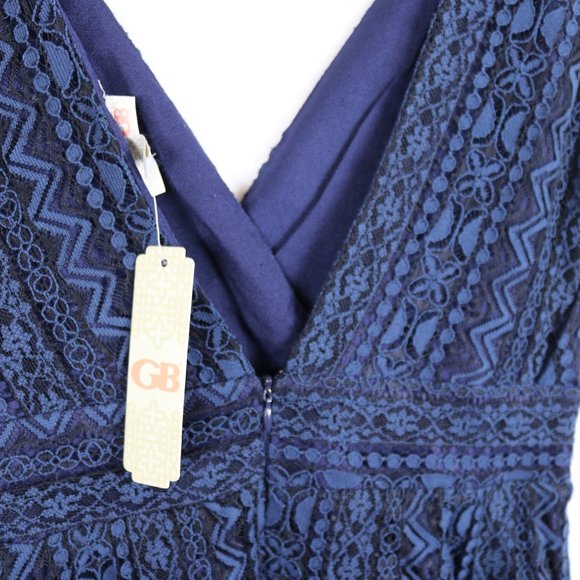 NWT!! Dillard’s Gianni Bini Party Cocktail Lace Dress Open Back M - Picture 10 of 14